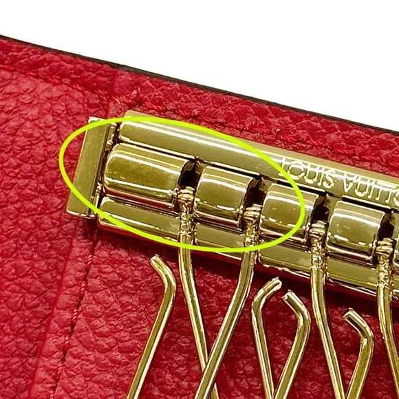 Louis Vuitton Key Case Monogram Empreinte Multicles 6 Scarlet Red Key Holder - Picture 10 of 10